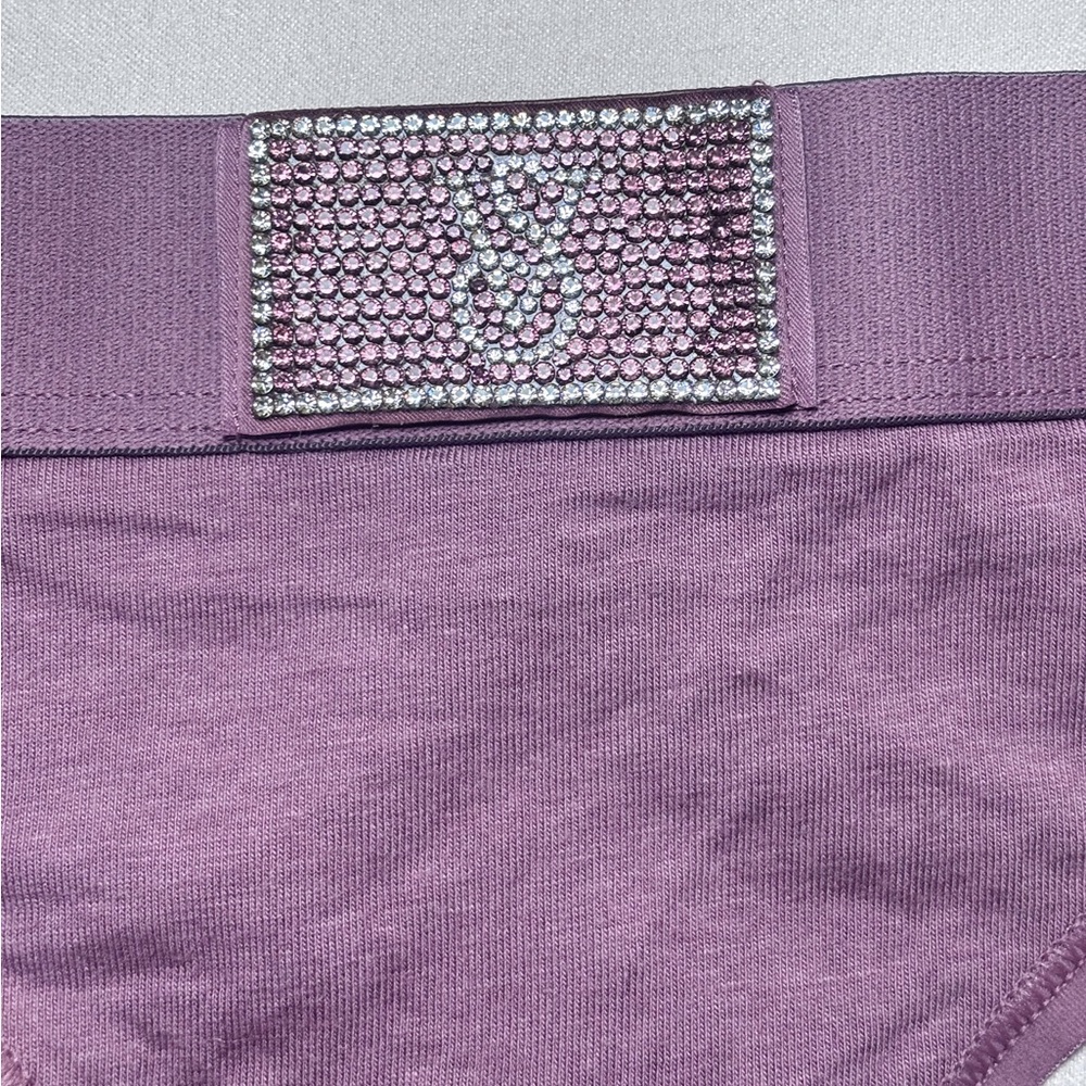 Victoria’s Secret Set of 6 Shine Logo Underwear Thongs Pink Black Size M NWT - Picture 5 of 13
